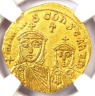 Theophilus Av Solidus Gold Coin 829-842 Ad - Certified Ngc Choice Vf - Rare!