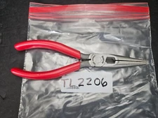 VTG SNAP ON #196ACP NEEDLE NOSE PLIERS 7" LONG (TL2206)