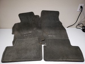 Set Of 4 2007 2012 Nissan Sentra Floor Mats Charcoal Color Oem
