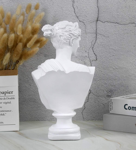 12 Inch Roman Goddess of Wisdom Bust Statue Gypsum Statue Replica Sculpture Figu - Picture 8 of 12