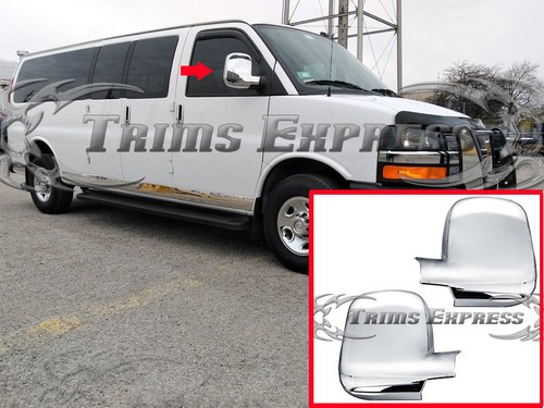 Pair Of Folding Tow Mirrors – Fits 2003-2017 Chevy Express & GMC Savana Vans 2 thumbnail image