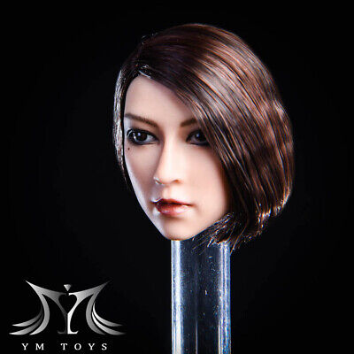 YMTOYS 1/6 Asie femelle Tête Sculpture modèle Bronzage fit 12" figure corps YMT020 