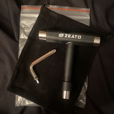 Zeato All-In-One Skate Tools Multi-Function Portable Skateboard T Tool Accessory