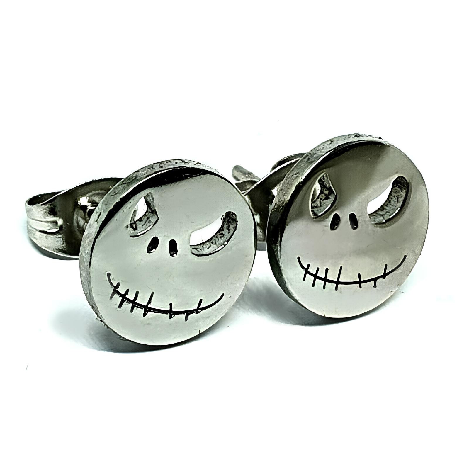 Pumpkin Stud Earrings Peter Jack Head Earrings Skellington 316L Steel Jewellery