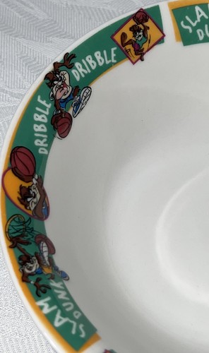 Gibson Looney Toons TAZ Tasmanian Devil Soup Cereal Bowl Dishes 6.5” 3 Bowls - Picture 3 of 9