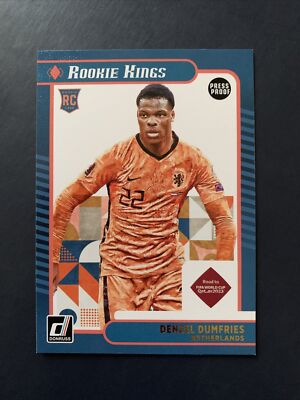 2021-22 Donruss Road To Qatar Rookie Kings Denzel Dumfries RC #4 PRESS PROOF