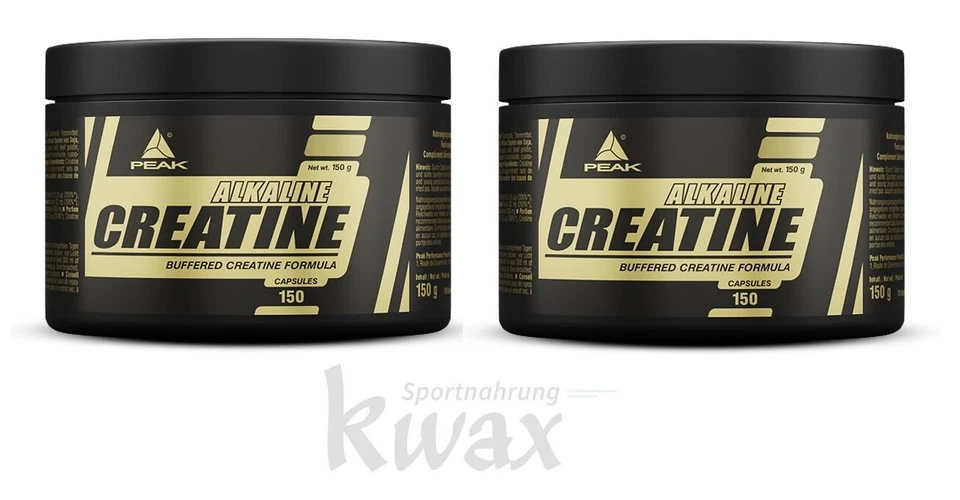 (EUR 99,10/kg) 2er-Pack - Peak - Alkalyne Creatine - 2 x 150 Kapseln Alkaline