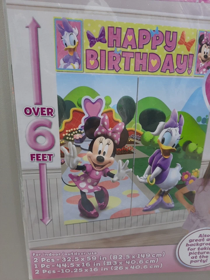 Набор для украшения стен Disney Mickey Mouse Giant Scene Setter фон Bowtique 6 футов - Изображение 4 из 4