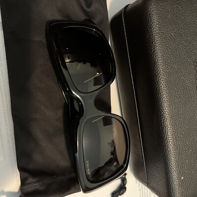 New Balenciaga Womens Square/Rectangle Black Black Grey Fashion Designer Sunglas Balenciaga Womens Square/Rectangle Black Black Grey Fashion  main image 4