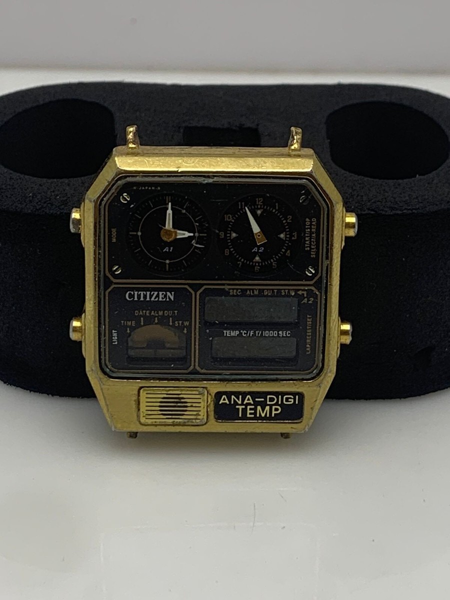 Vintage Citizen Ana-Digi Temp 8988-001971 Watch For Parts | eBay Vintage Citizen Ana-Digi Temp 8988-001971 Watch For Parts | eBay