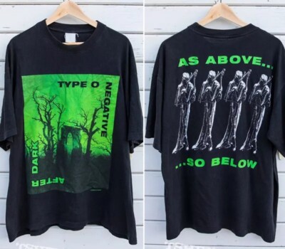 Type O Negative - As Above So Below 2 side rare design black T shirt Reprint