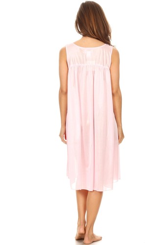 9006 Women Nightgowns Sleepshirts Sleeveless Sleepwear Designed For Optimal Comf - Picture 24 of 36