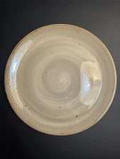 Steelite International England Dinner Charger Plate Beige/Gray Swirl 12"