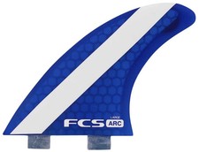 FCS ARC Performance Core PC Thruster Surfboard Fins - Size Large L Blue New