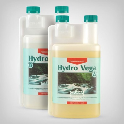 CANNA Hydro Vega A&B 1L - Wachstumsdünger Hydro RTW, Hartwasser, -Erträge