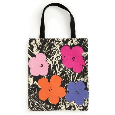 Galison Warhol Flowers Canvas Tote Bag - Pink (Tote Bag)
