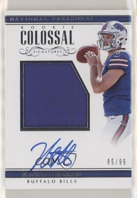 2017 Panini National Treasures 85/99 Nathan Peterman #RCS-NP Auto RC 5w7
