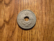 FRENCH INDO CHINA 5 CENT 1939 COIN (610)