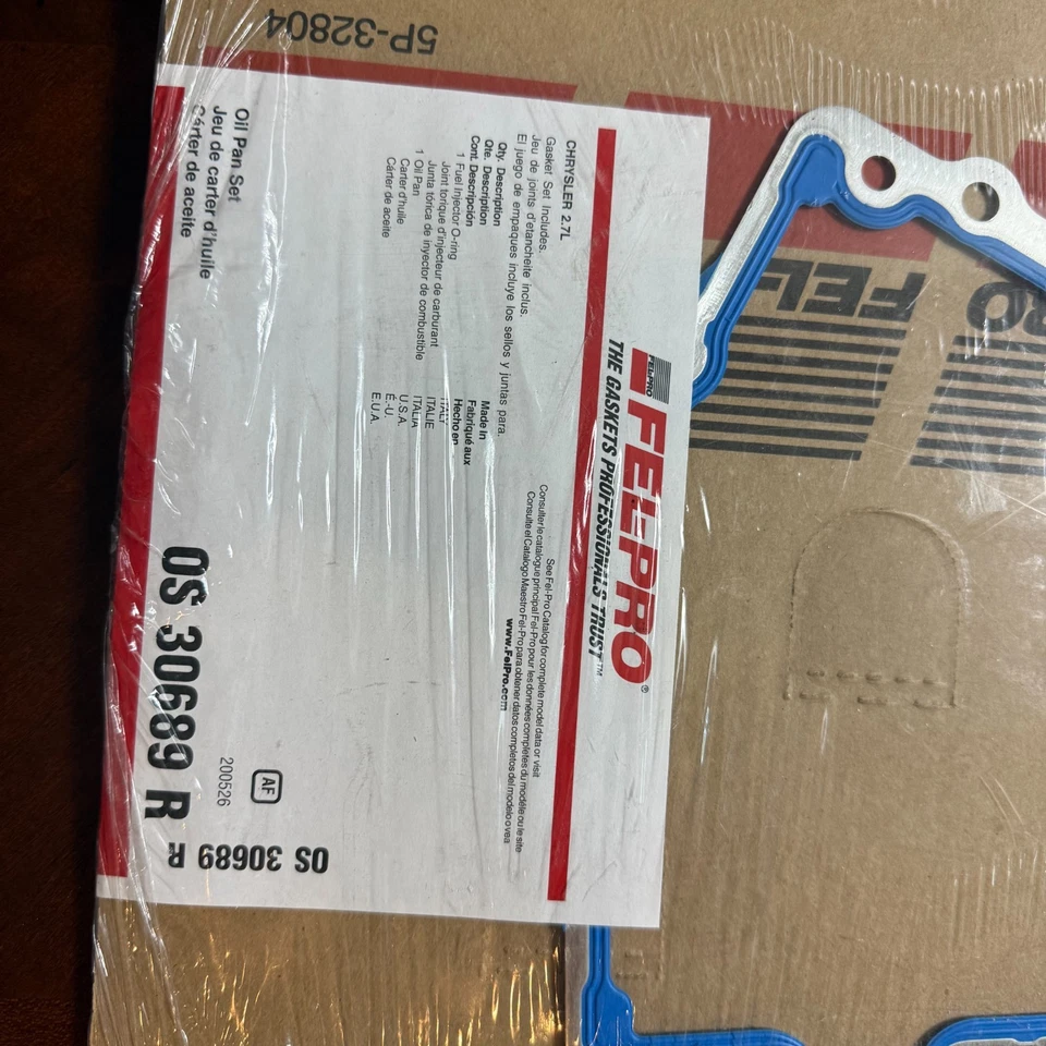 Junta de cárter de aceite FELPRO para 300 Concorde Intrepid Sebring Avenger Magnum Stratus Foto 2 de 4