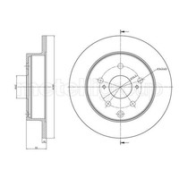 Metelli 2X Bremsscheibe Hinten Ø281 Mm Voll FüR Toyota Rav 4 Iv WWA4_ AVA4_