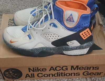 Nike ACG Air Mowabb Men's High Top Lace-Up Sneakers Colorblock White/Blue
