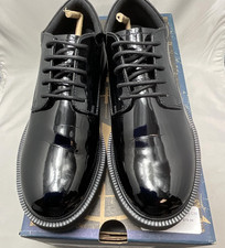 Bates Shoes Womens Size 6.5 Black High Gloss Oxford Dress Uniform Work E22741