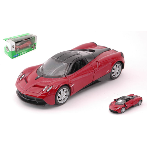 Pagani Huayra 2017 Red Scala 1:34-39 Cm 11 Welly Auto Stradali -D- Neues Modell-image