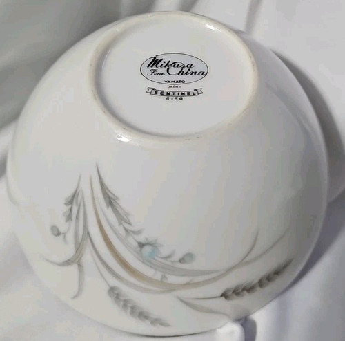 Mikasa SENTINEL Sugar Bowl with Lid 6150 Yamato Fine China Wheat Pattern Japan - Picture 5 of 6