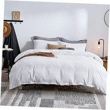 Duvet Cover Size - Washed Duvet Cover, Soft Size Duvet Cover 3 Full White
