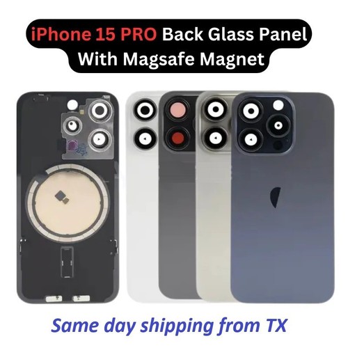 Coque arrière de remplacement pour iPhone 15 Pro Max Plus avec aimant - Photo 4 sur 7