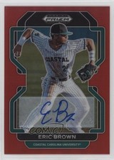 2022 Panini Prizm Draft Picks Red Prizm Auto 35/50 Eric Brown #PDP27 Auto 0w3