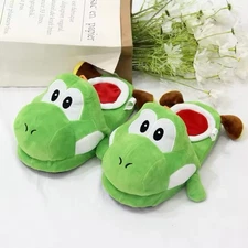 Yoshi Slippers Plush One Size 10.6 Inches 
