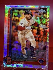 2025 Topps Chrome Logofractor Edition Connor Wong #10 Boston Red Sox