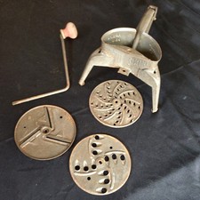 Vintage Mouli Shredder Julienne Disc Slicer Grater
