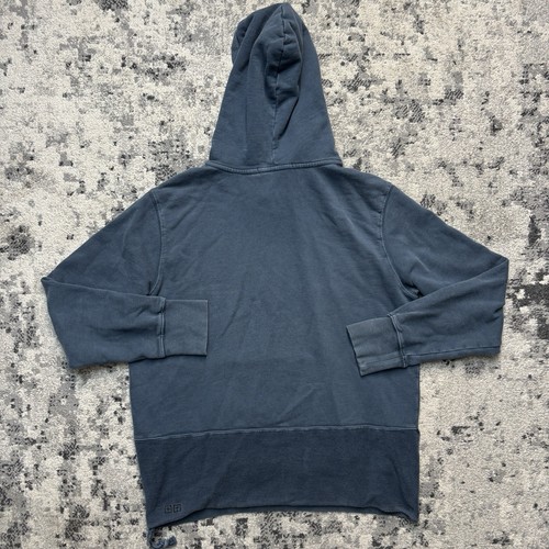 Ksubi Seeing Lines Hoodie Mens Large Washed Distress Logo Pullover Sweatshirt - Picture 4 of 7