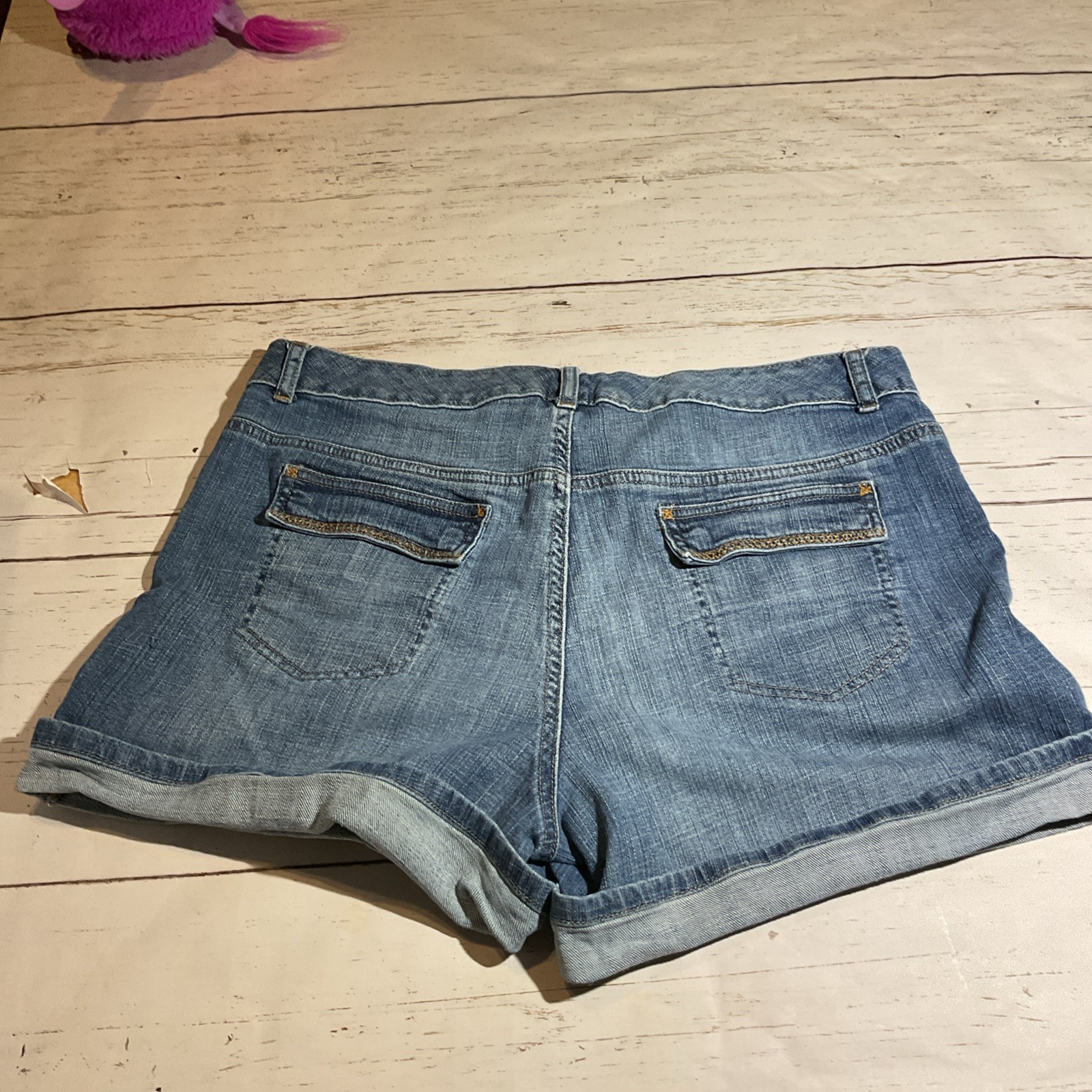 Vintage Tommy Hilfiger Denim Shorts Size 14 Light Wash Mid Rise Grunge Y2K 90s thumbnail 2