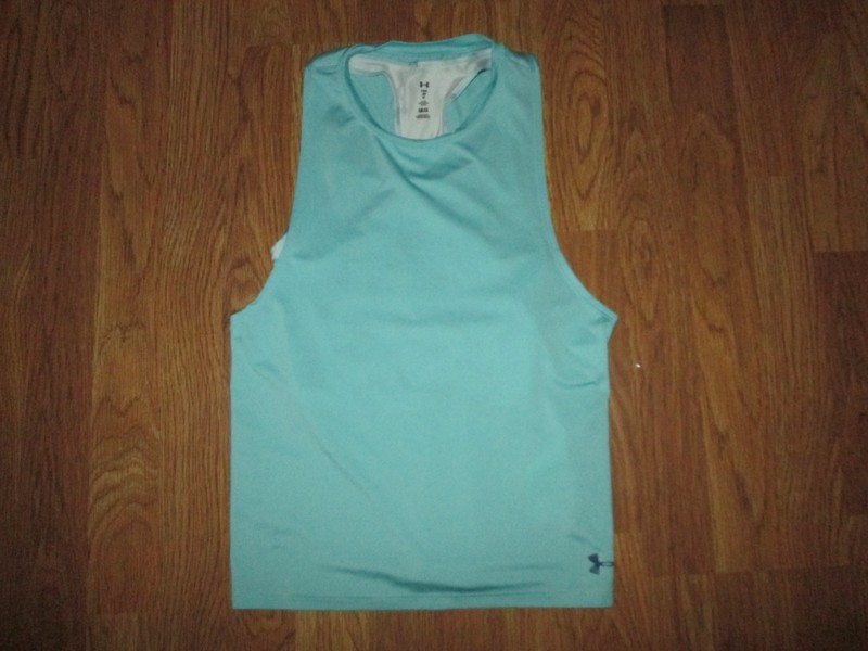 Girls UNDER ARMOUR athletic double layered tank top loose fit shirt sz YMD M md