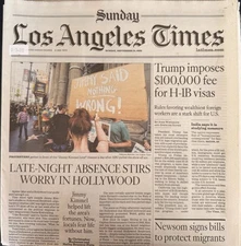 Los Angeles Times September 21 2025 CLAYTON KERSHAW Final Start DODGERS