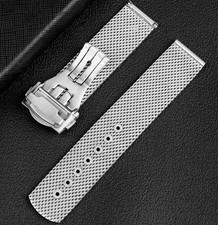 20mm Mesh Steel Strap For Omega Seamaster Diver 300m Watch Mate