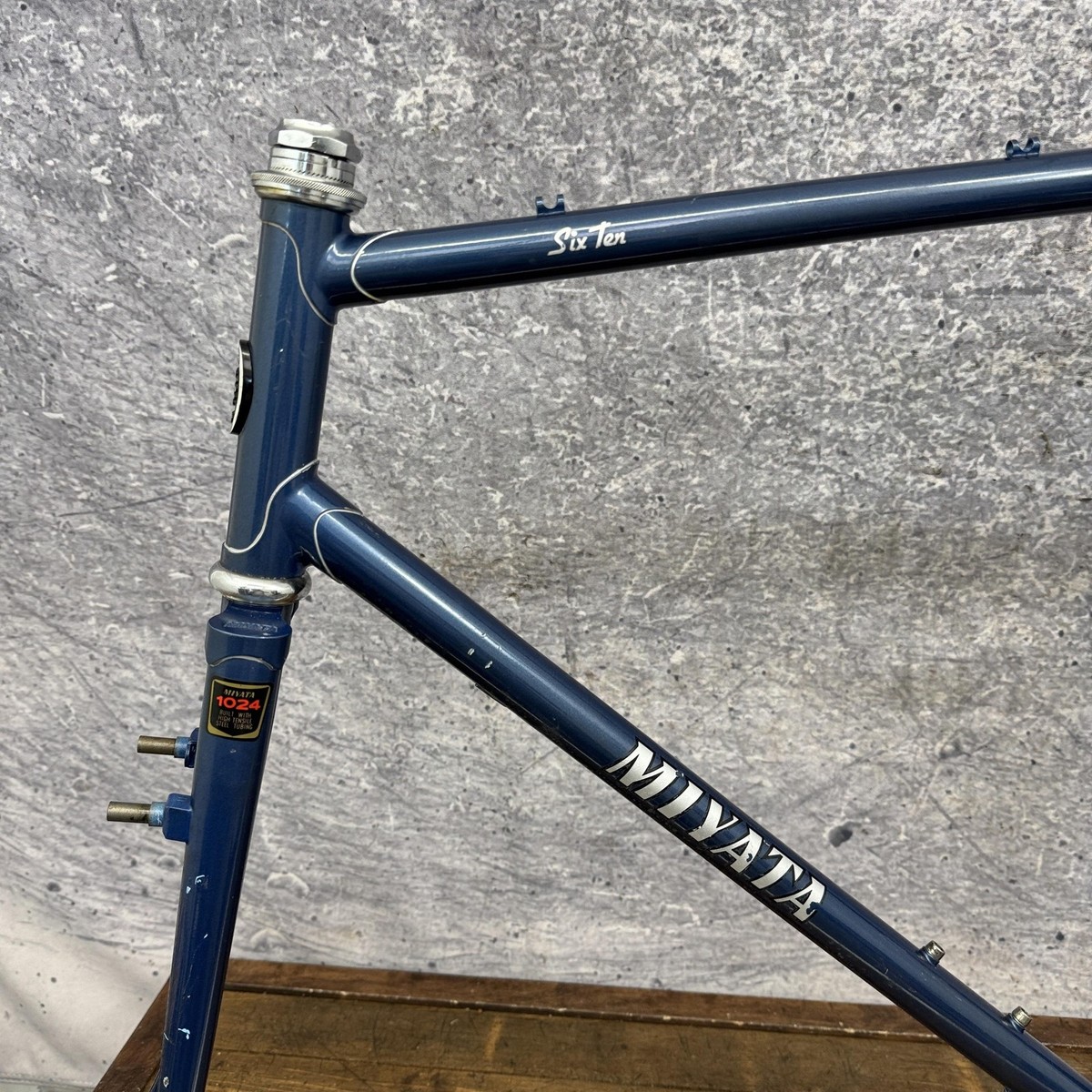 Vintage Miyata Six Ten Touring Frame 58cm 610 Blue CRMO 700c 126