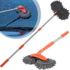 Waschbürste Teleskop Autoreinigungsbürste Auto Doppelkopf Autowaschmopp 2 In 1