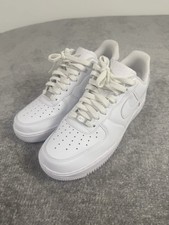 Nike Air Force 1 Low Triple White Womens 9.5 Shoes Athletic Sneaker DD8959-100