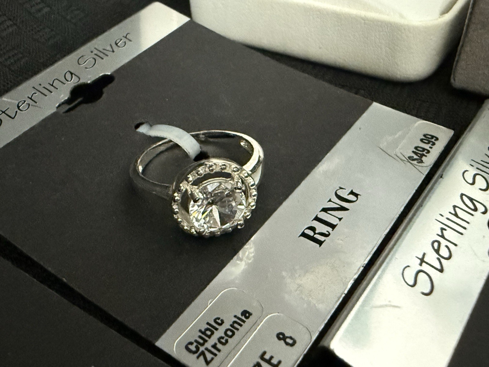 Gold Sterling Silver Ring Interchangeable Gemston… - image 12