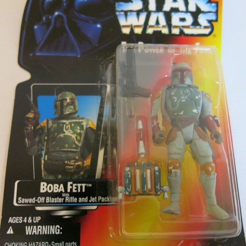Vtg 1995 Star Wars Boba Fett Power of the Force New Kenner 95982 Action Figure - Picture 5 of 9