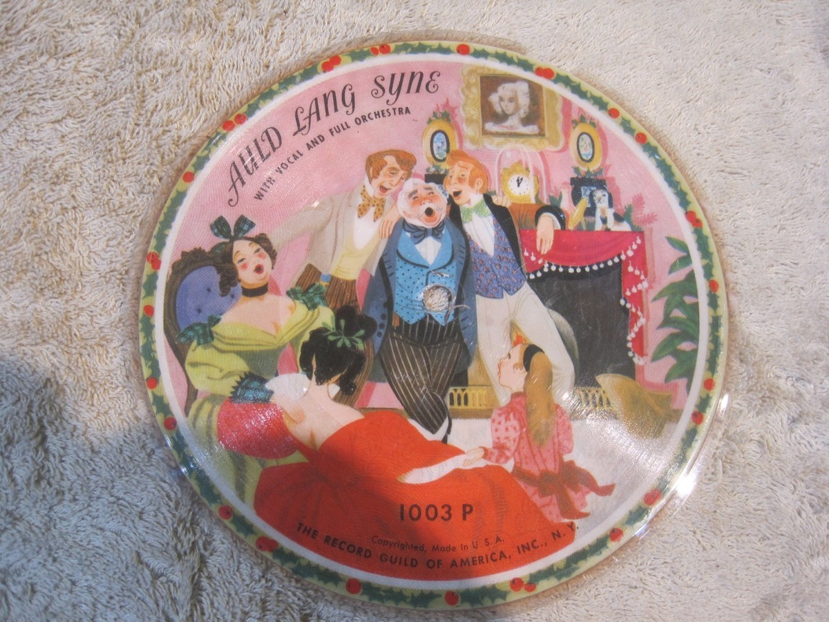 Record Guild Of America Jingle Bells/Auld Lang Syne Picture Disc