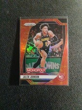 2024-25 Panini Prizm Monopoly #26 Jalen Johnson Orange Icons Prizms #/1499