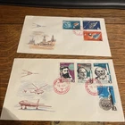 Soviet Union First day covers Space stamps 1964 - 2 covers