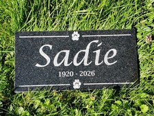 Grave Marker Headstone Garden Pet Memorial Burial Stone Custom Garden Plaque t27
