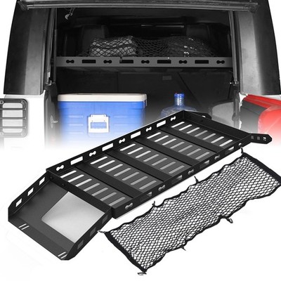 Interior Trunk Cargo Shelf Rack Storage fit 2007-2025 Jeep Wrangler JK JL 4Dr