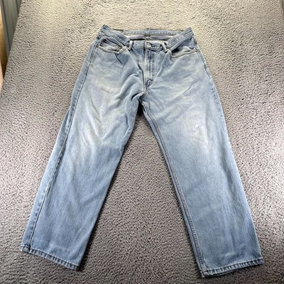 Levi's 550 Jeans Men's 36x29 Blue Denim Cotton Straight Workwear Faded Outdoor